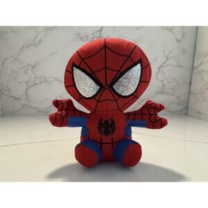 Ty Marvel Spider-Man Beanie Ballz Plush 6” Pre-Owned Soft Stuffed Toy Excellent